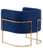 Armchair SIRKKA Velvet Dark Blue