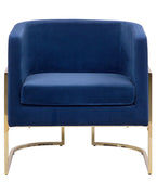 Armchair SIRKKA Velvet Dark Blue