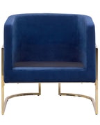 Armchair SIRKKA Velvet Dark Blue