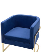 Armchair SIRKKA Velvet Dark Blue