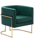 Armchair SIRKKA Velvet Dark Green