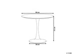 Dining Table BOCA Black 90 cm 90 cm