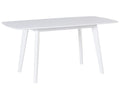 Extending Dining Table SANFORD White 120/160 cm 80 cm