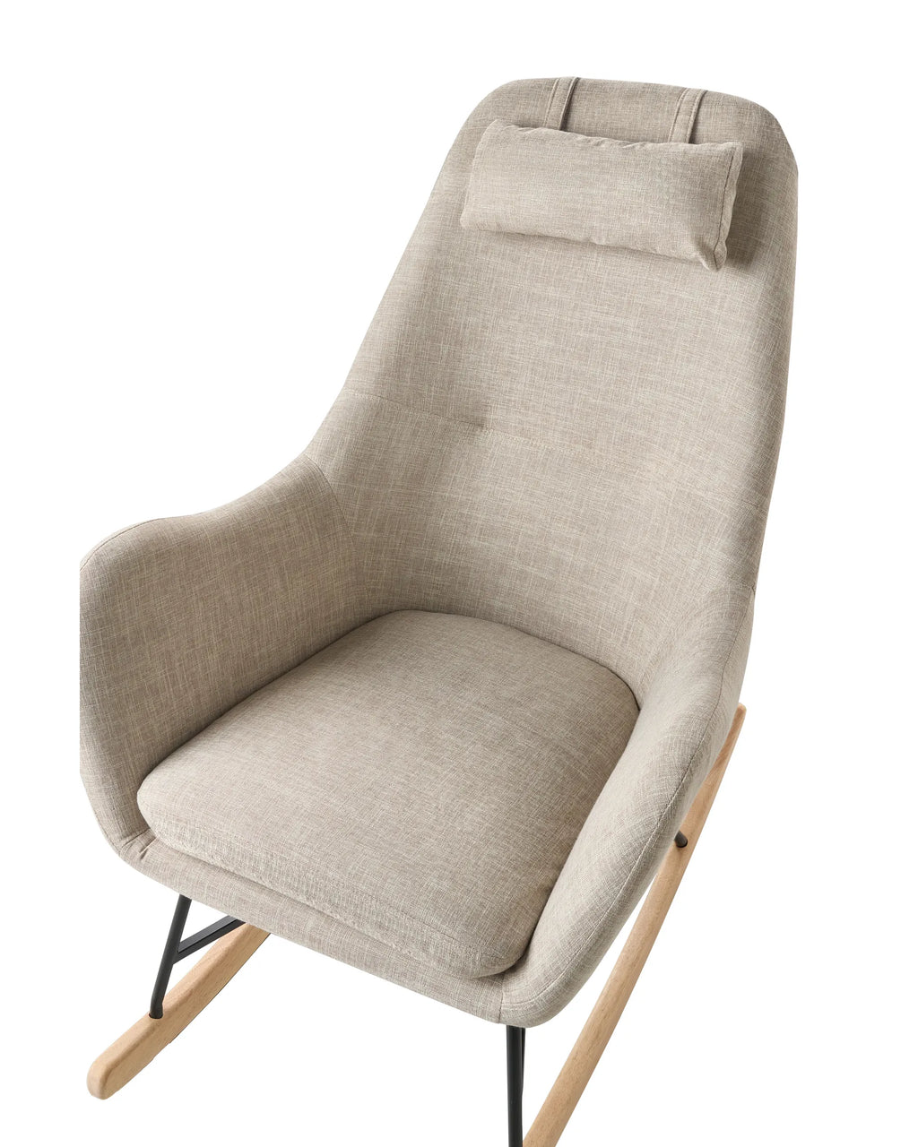 Rocking Chair ARRIE Fabric Light Beige