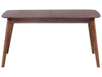 Extending Dining Table MADOX Dark Walnut 150/190 cm 90 cm