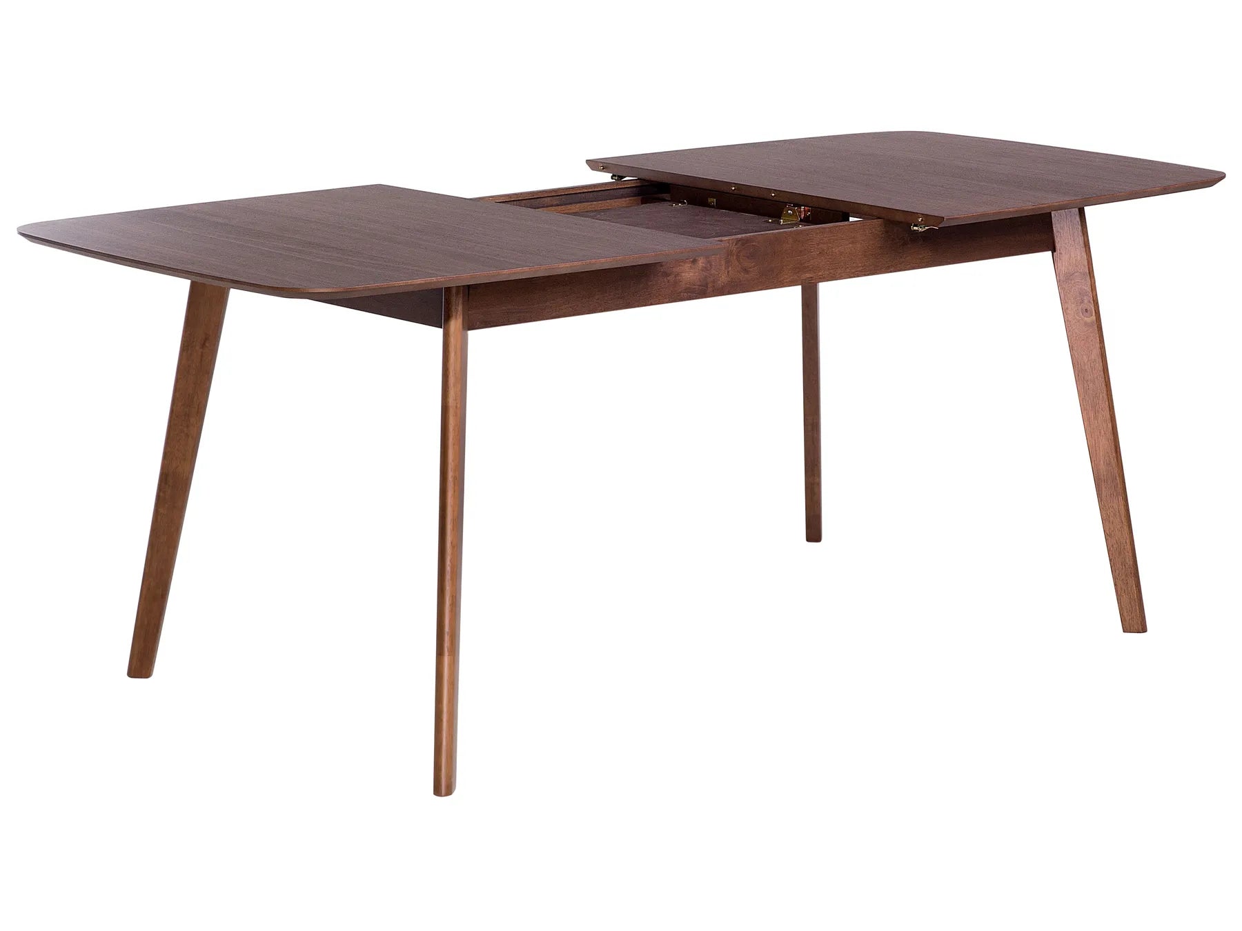 Extending Dining Table MADOX Dark Walnut 150/190 cm 90 cm