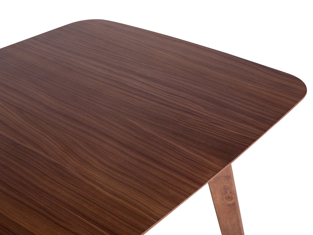 Extending Dining Table MADOX Dark Walnut 150/190 cm 90 cm