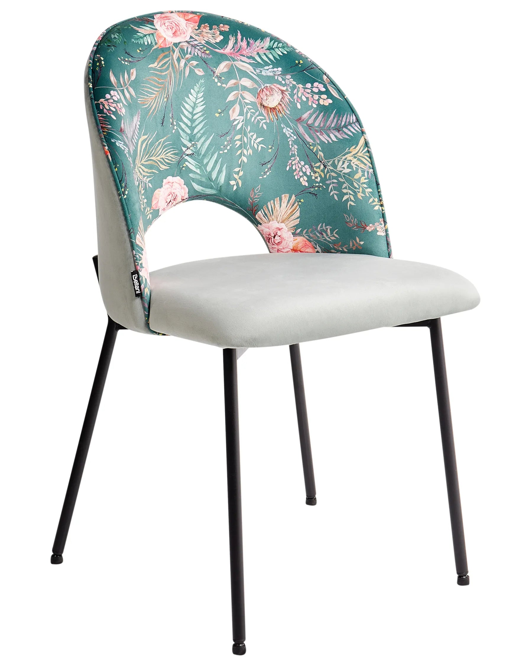 Set of 2 Dining Chairs COVELO Velvet Mint Green