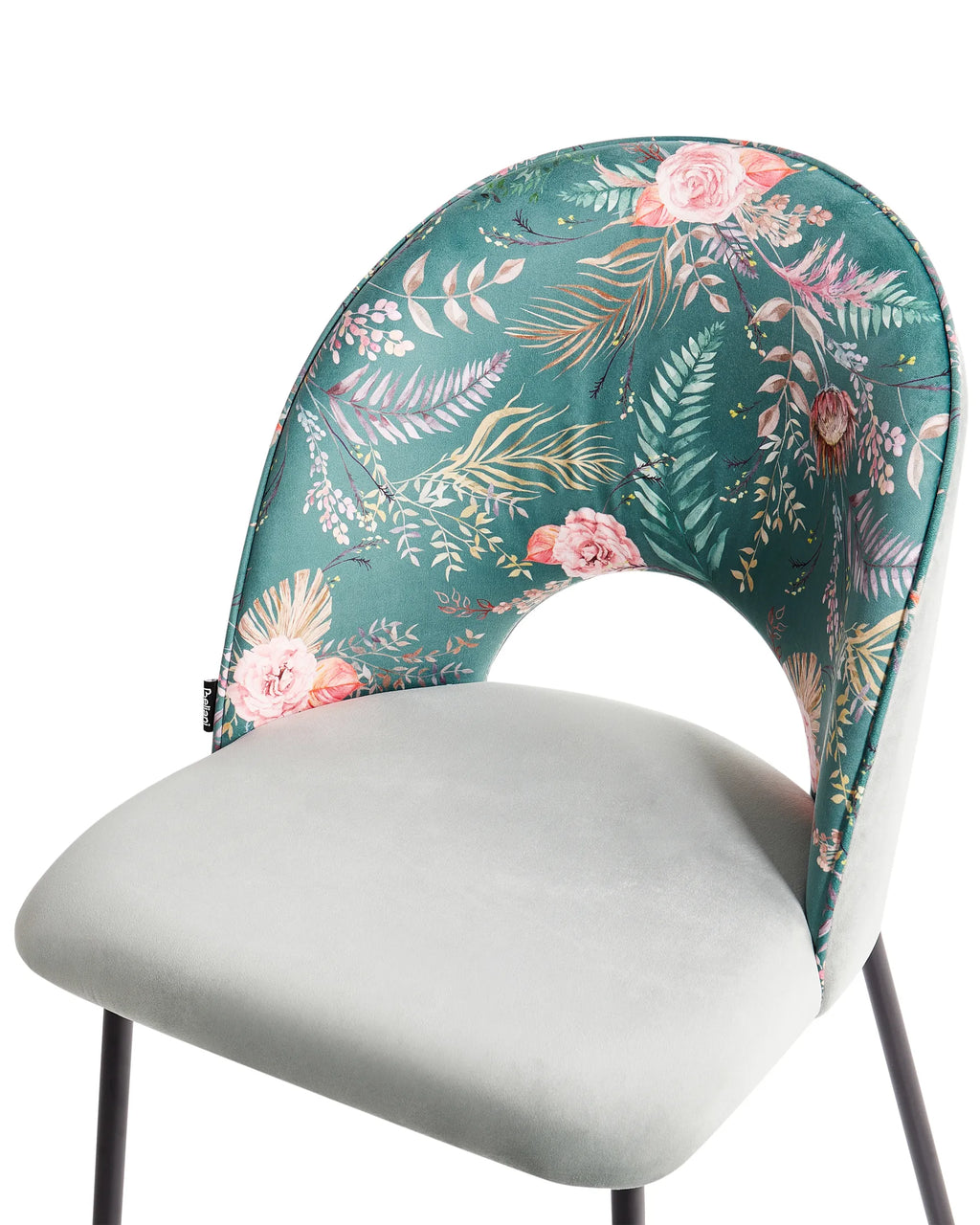 Set of 2 Dining Chairs COVELO Velvet Mint Green