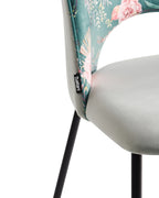 Set of 2 Dining Chairs COVELO Velvet Mint Green