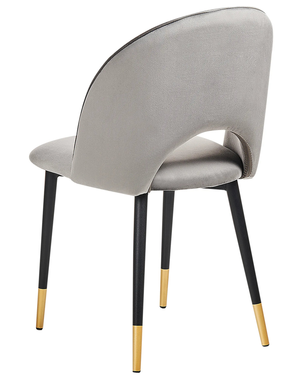 Set of 2 Dining Chairs MAGALIA Velvet Grey
