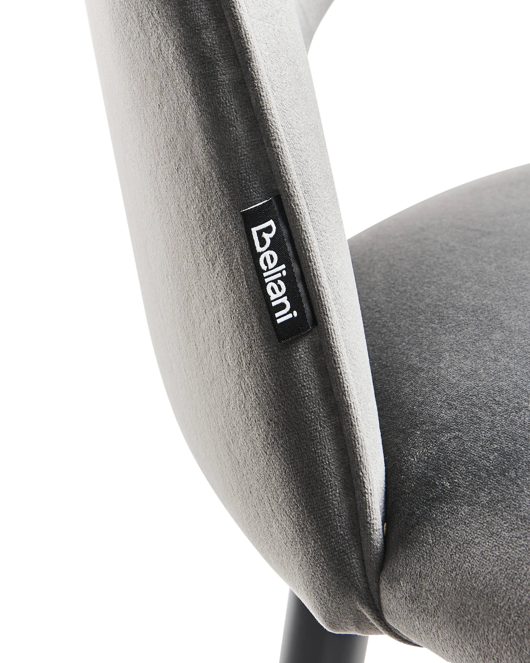 Set of 2 Dining Chairs MAGALIA Velvet Grey