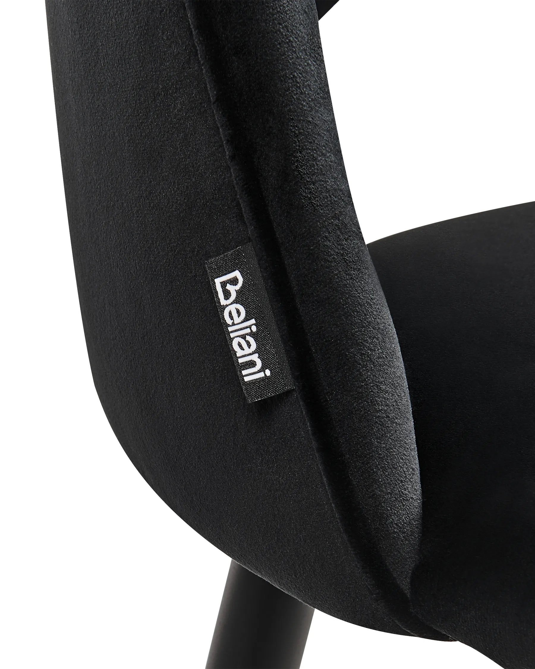 Set of 2 Dining Chairs MAGALIA Velvet Black