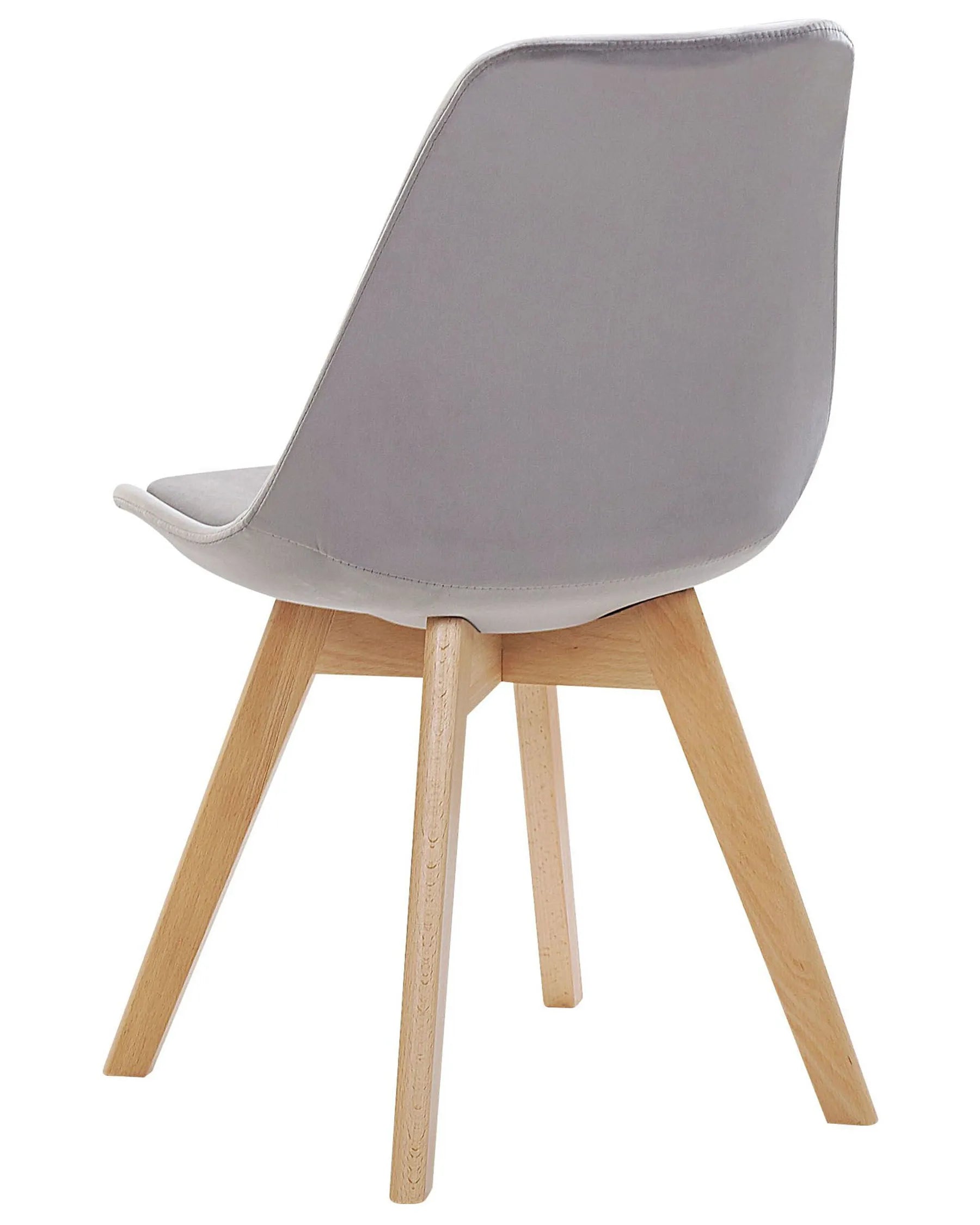 Set of 2 Dining Chairs DAKOTA II Velvet Grey