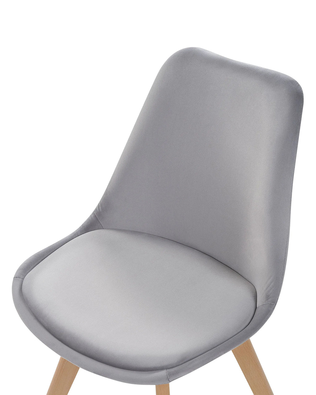 Set of 2 Dining Chairs DAKOTA II Velvet Grey