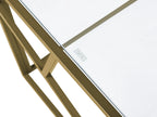Coffee Table ORLAND Glass Gold