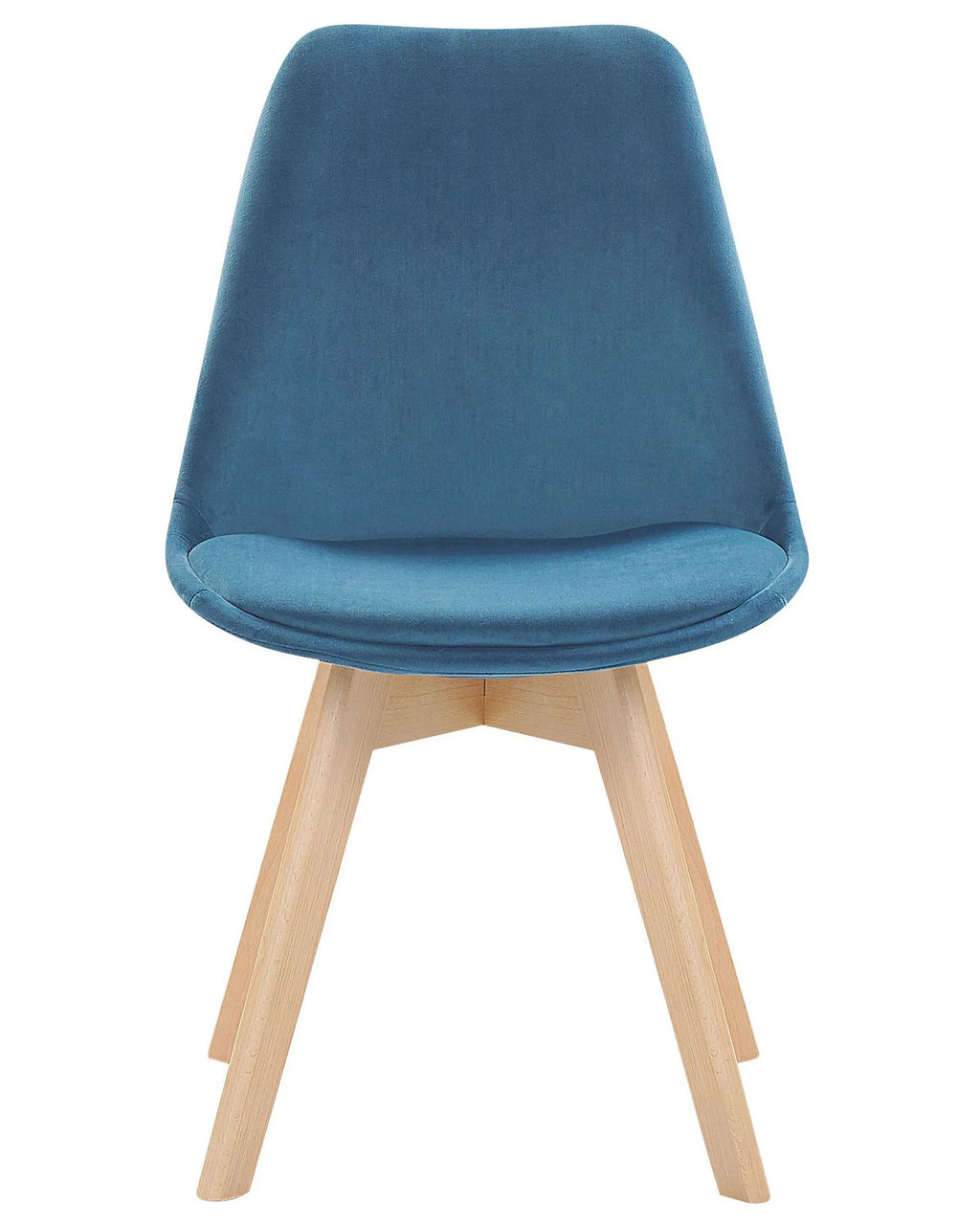 Set of 2 Dining Chairs DAKOTA II Velvet Blue
