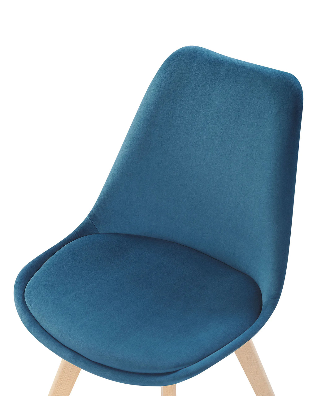 Set of 2 Dining Chairs DAKOTA II Velvet Blue