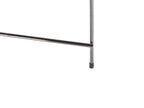 Side Table LUCEA Tempered Glass Silver