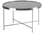 Coffee Table LUCEA Tempered Glass Silver