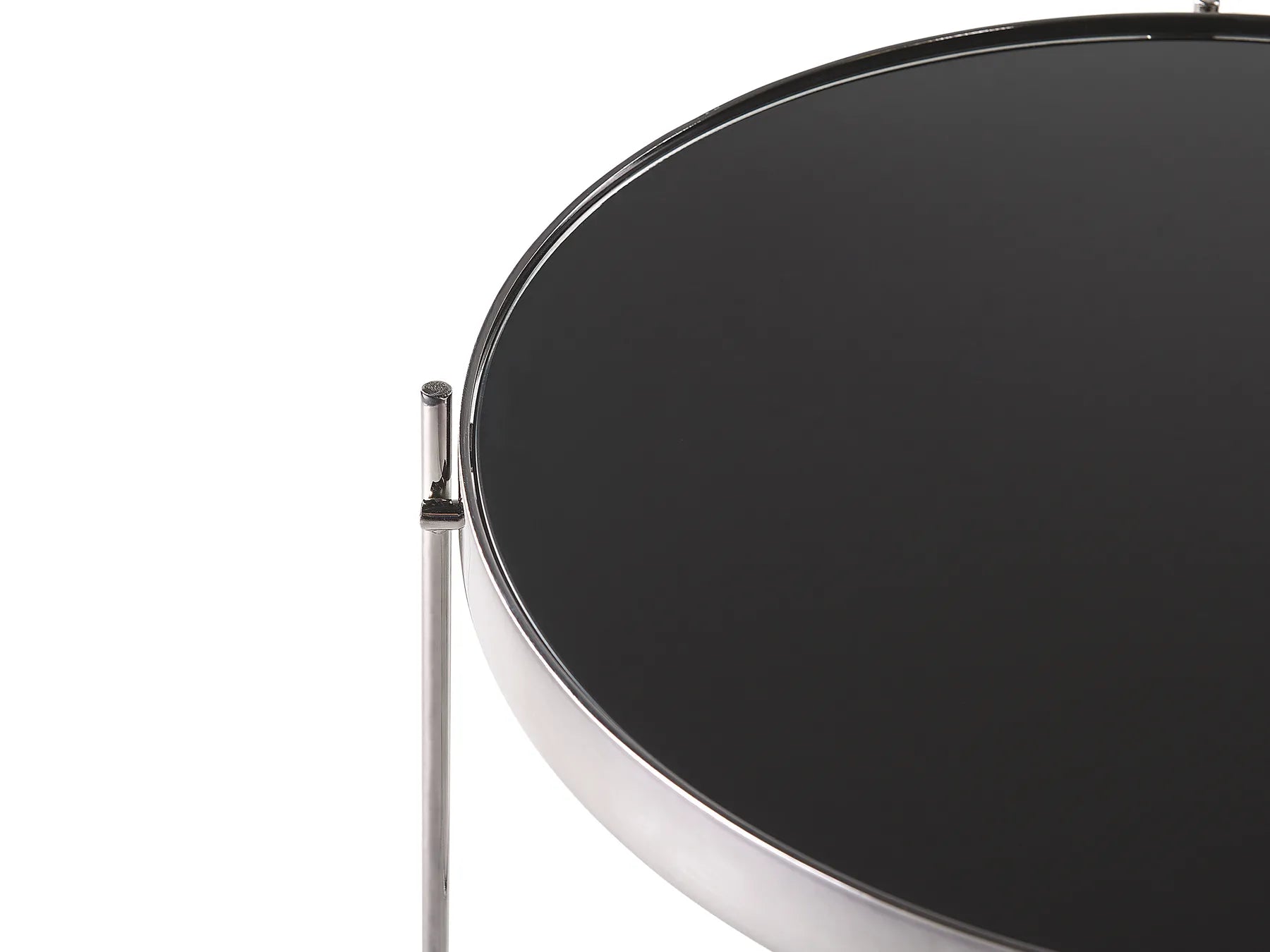 Coffee Table LUCEA Tempered Glass Silver