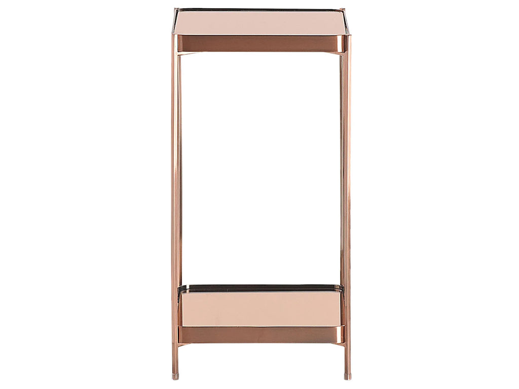 Side Table ALSEA Tempered Glass Copper