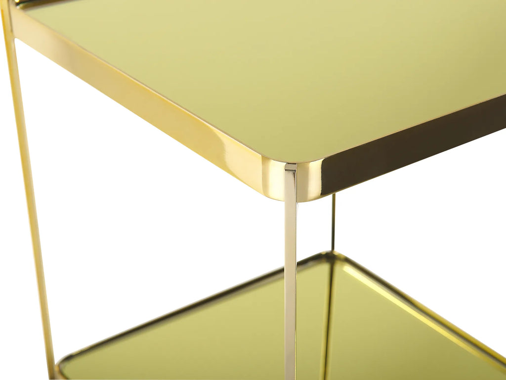 Side Table ALSEA Tempered Glass Gold
