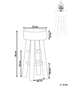 Bar Chair WALTON Leather Brown