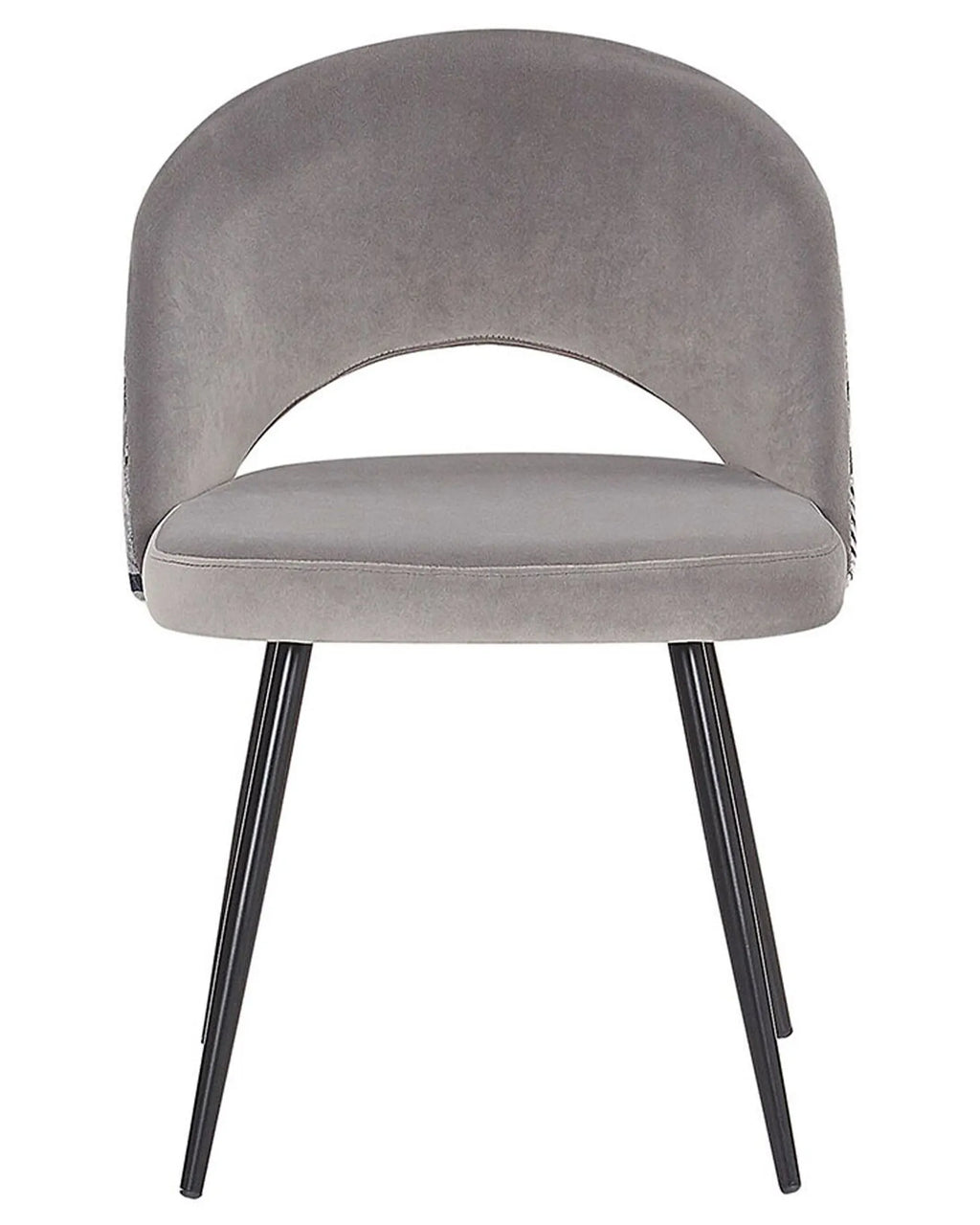 Set of 2 Dining Chairs VIVIAN Velvet Grey