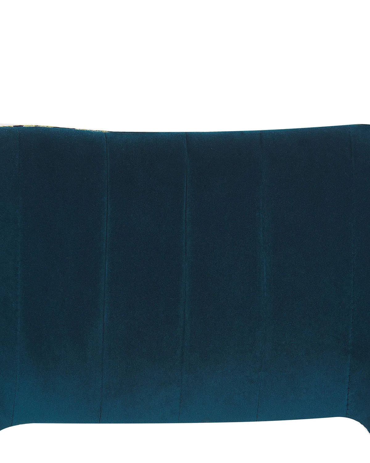 Set of 2 Dining Chairs ENDA Velvet Sea Blue — side product view