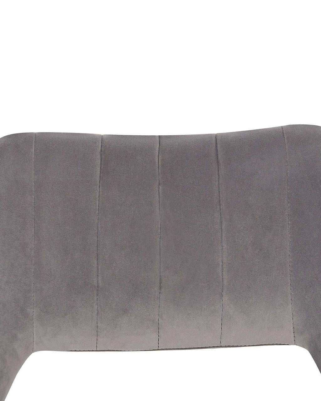Set of 2 Dining Chairs ANSLEY Velvet Grey