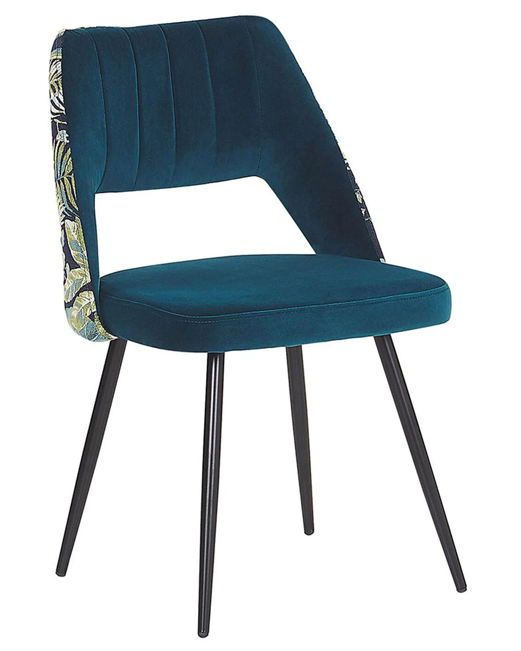 Set of 2 Dining Chairs ENDA Velvet Sea Blue — alternate product view