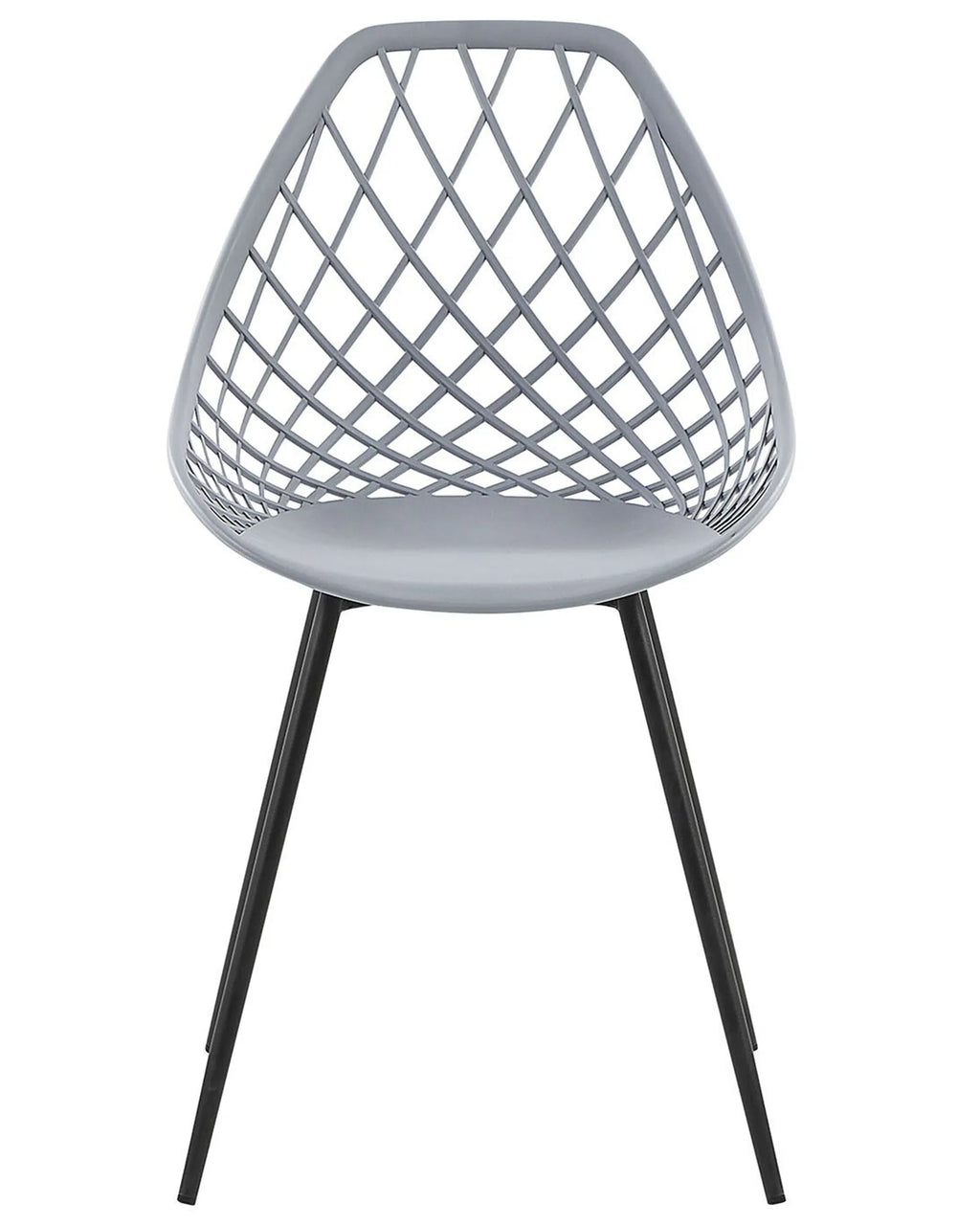 Set of 2 Dining Chairs CANTON Light Grey
