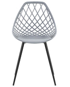 Set of 2 Dining Chairs CANTON Light Grey
