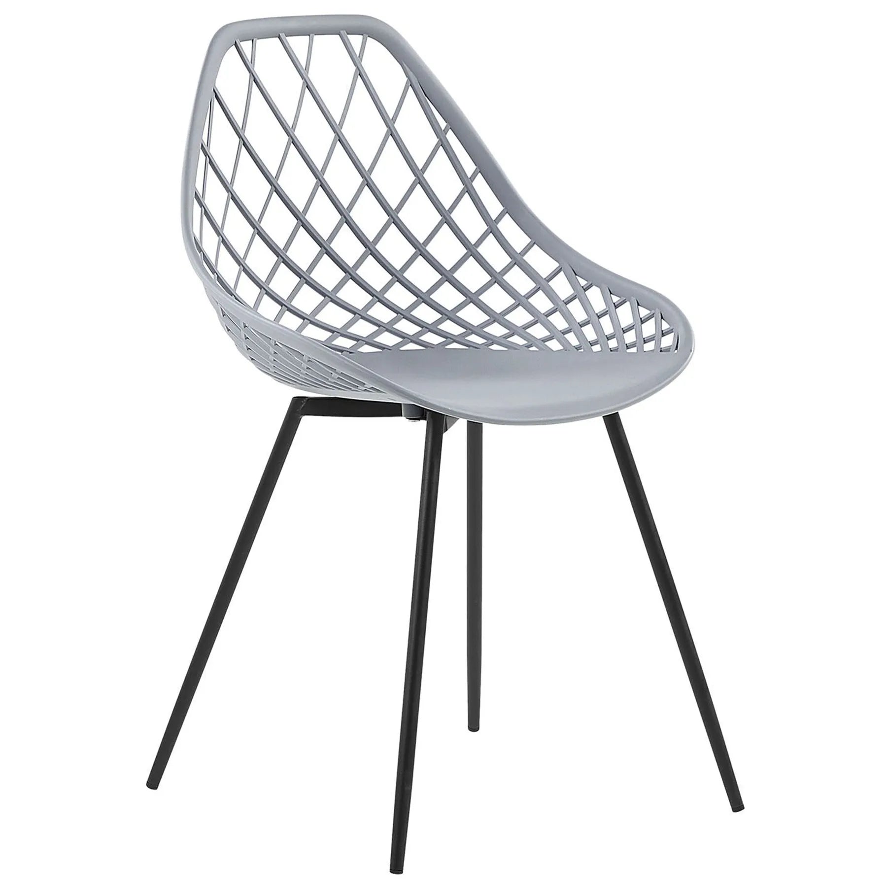 Set of 2 Dining Chairs CANTON Light Grey
