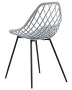 Set of 2 Dining Chairs CANTON Light Grey