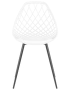 Set of 2 Dining Chairs CANTON White