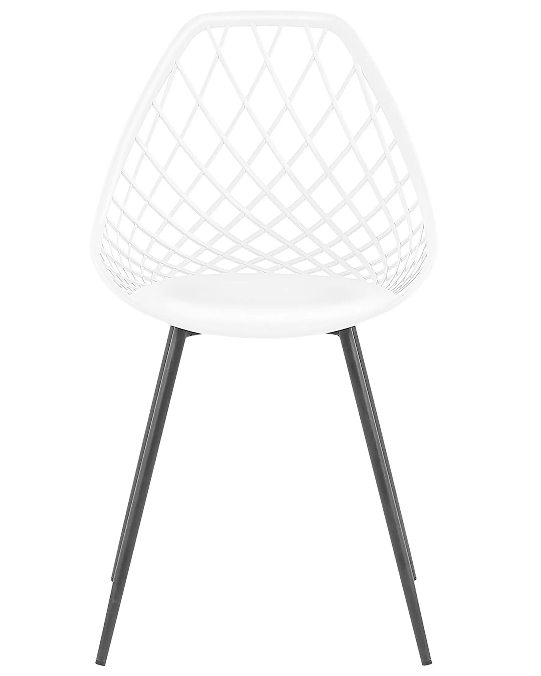 Set of 2 Dining Chairs CANTON White