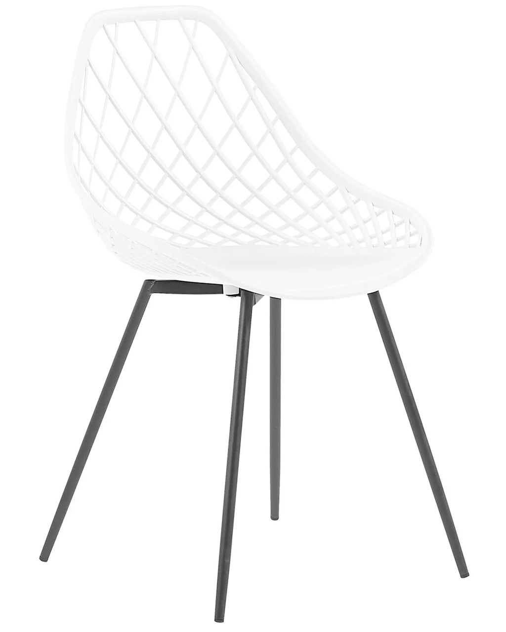 Set of 2 Dining Chairs CANTON White