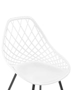 Set of 2 Dining Chairs CANTON White