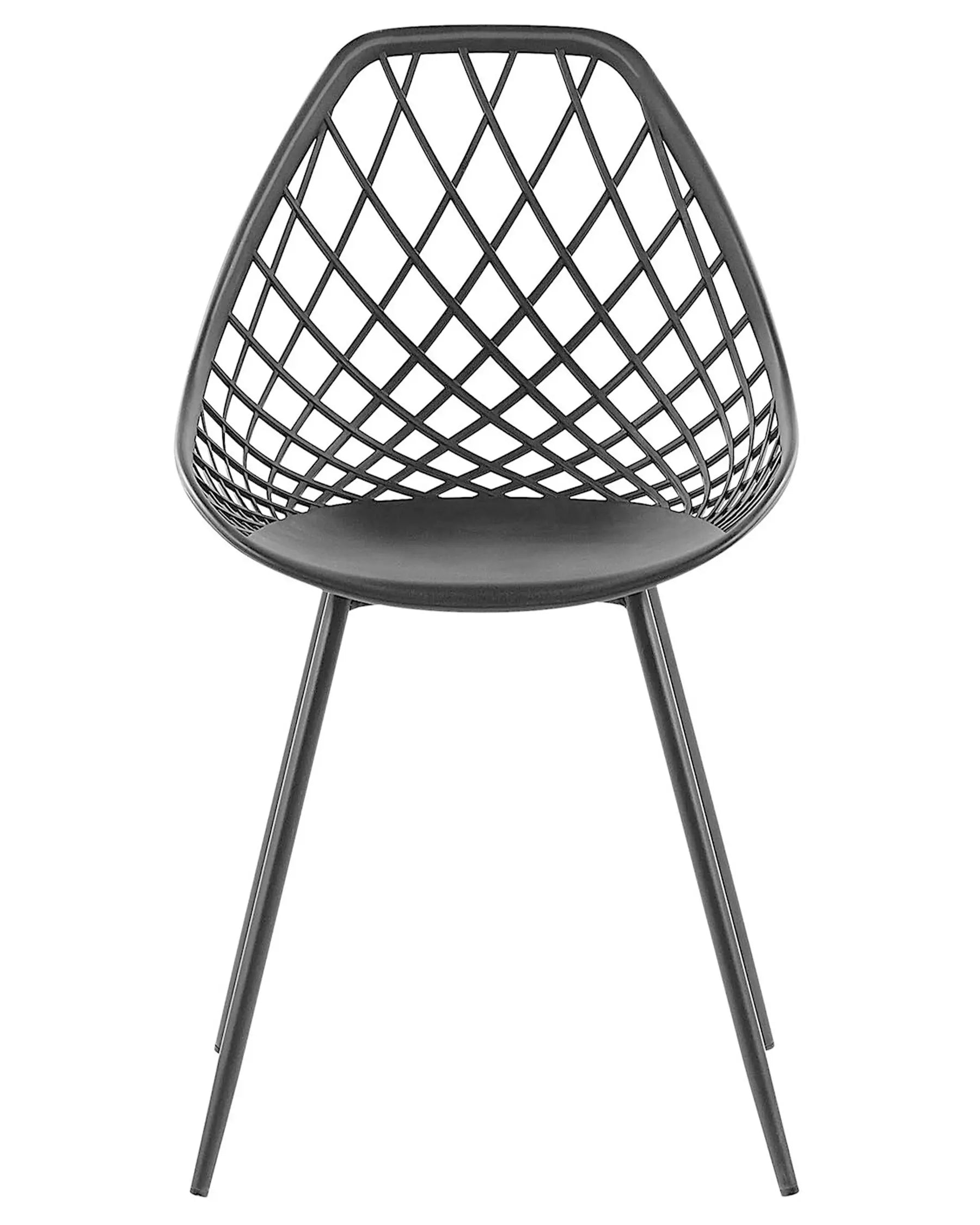Set of 2 Dining Chairs CANTON Black