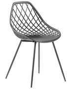 Set of 2 Dining Chairs CANTON Black