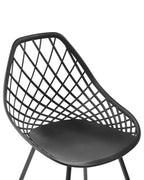 Set of 2 Dining Chairs CANTON Black