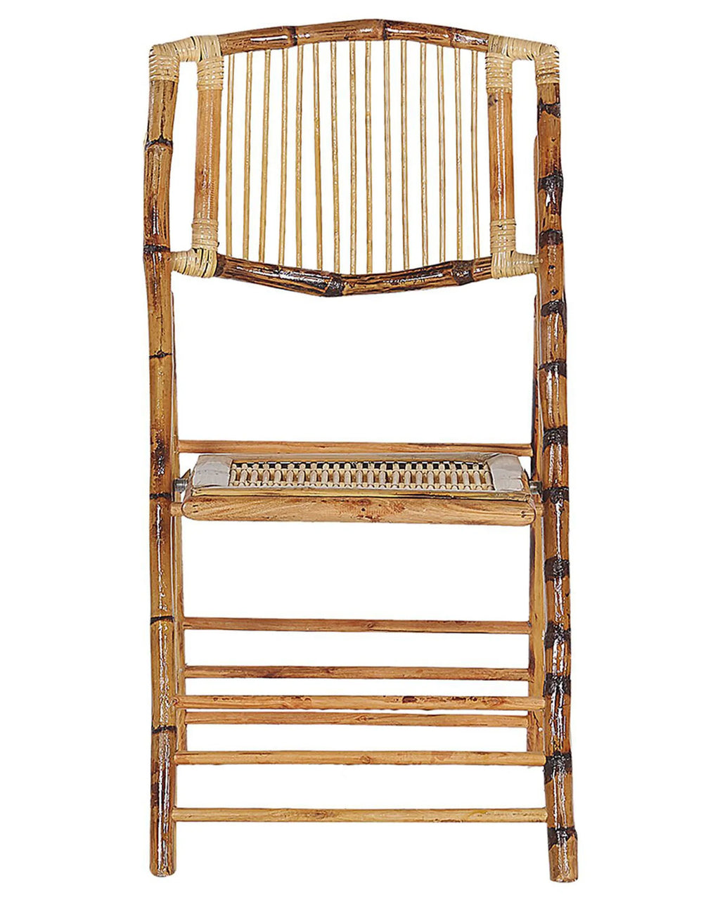 Set of 4 Dining Chairs Folding TRENTOR Bamboo Natural