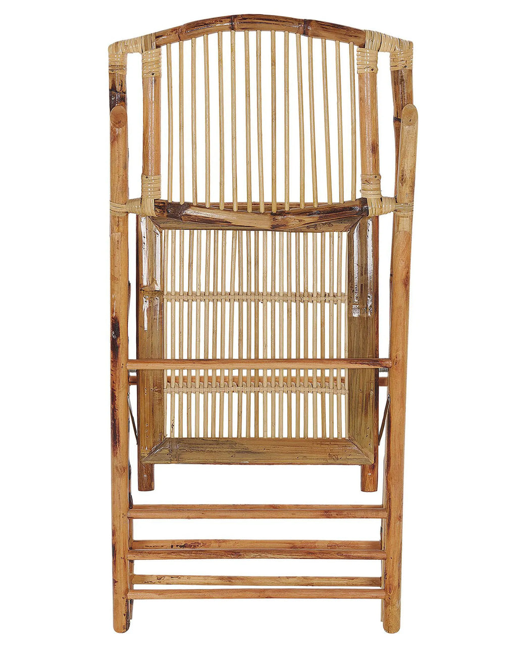 Set of 4 Dining Chairs Folding TRENTOR Bamboo Natural