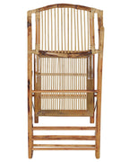 Set of 4 Dining Chairs Folding TRENTOR Bamboo Natural
