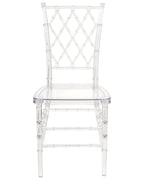 Set of 2 Dining Chairs CLARION Transparent