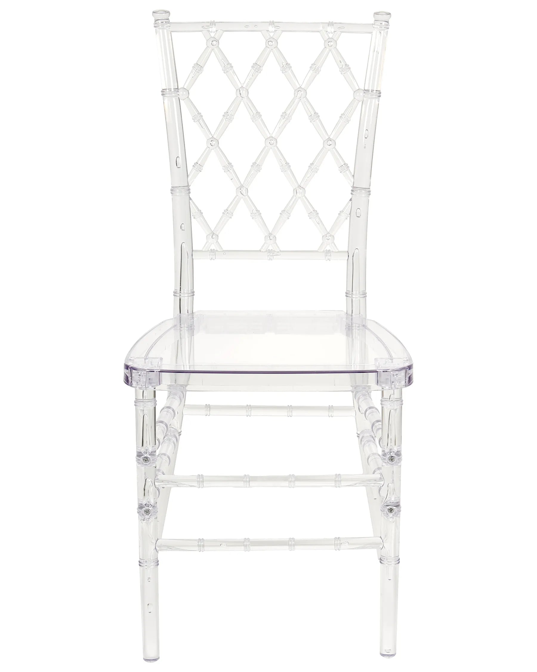 Set of 2 Dining Chairs CLARION Transparent