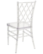 Set of 2 Dining Chairs CLARION Transparent
