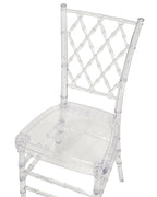 Set of 2 Dining Chairs CLARION Transparent